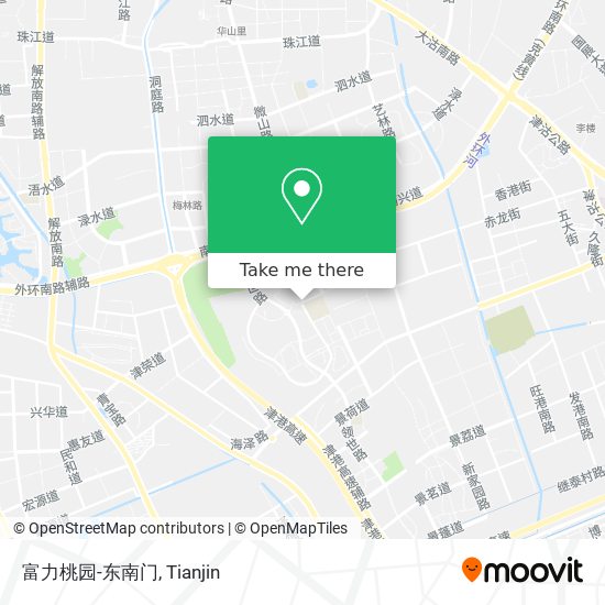 富力桃园-东南门 map