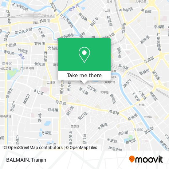 BALMAIN map