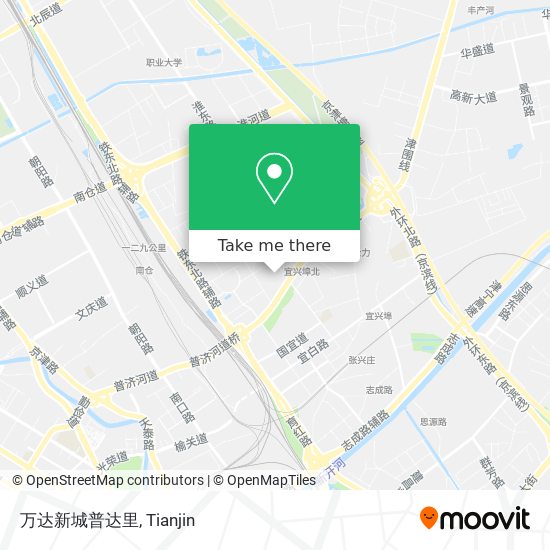 万达新城普达里 map