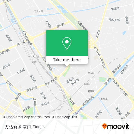 万达新城-南门 map