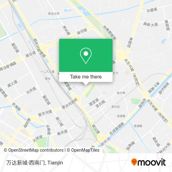 万达新城-西南门 map