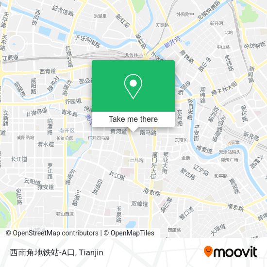西南角地铁站-A口 map