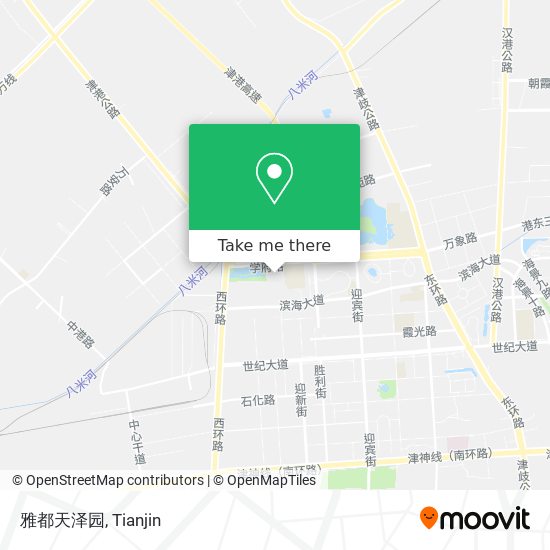 雅都天泽园 map