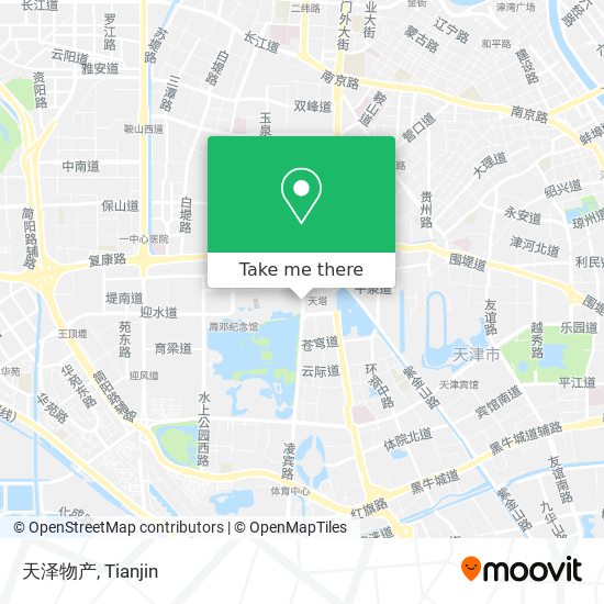 天泽物产 map