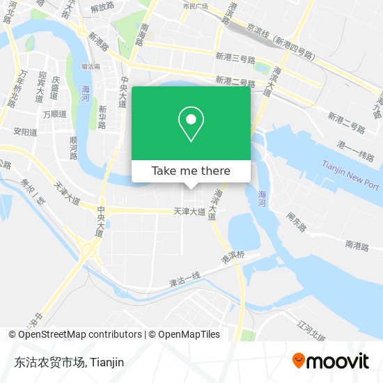 东沽农贸市场 map