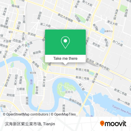 滨海新区紫云菜市场 map