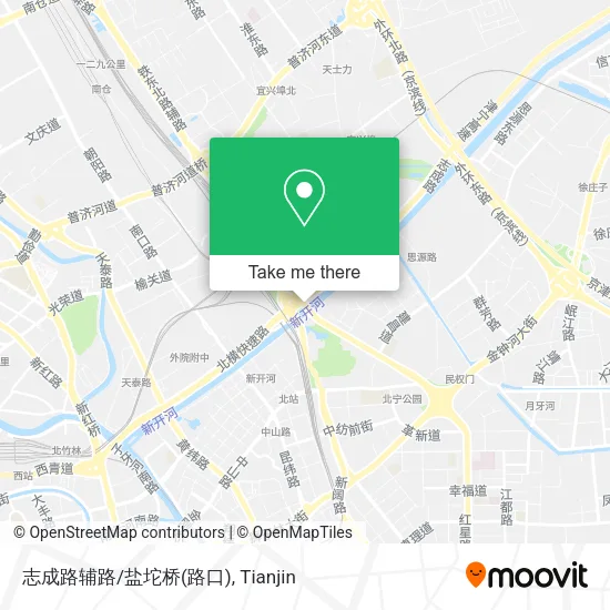 志成路辅路/盐坨桥(路口) map