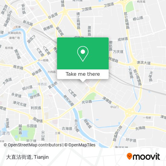 大直沽街道 map