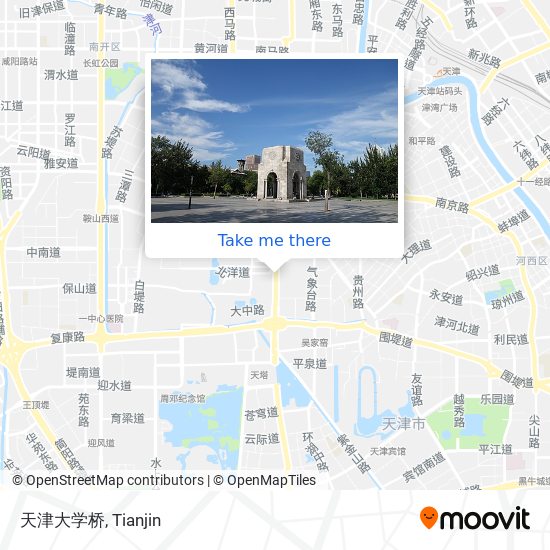 天津大学桥 map