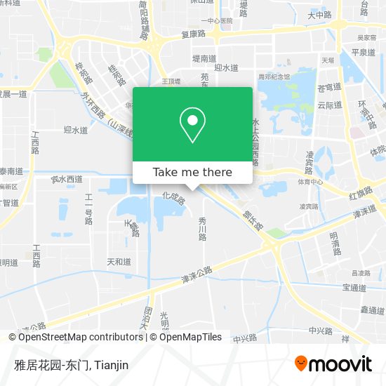 雅居花园-东门 map