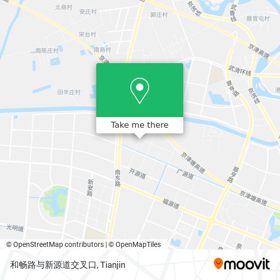 和畅路与新源道交叉口 map