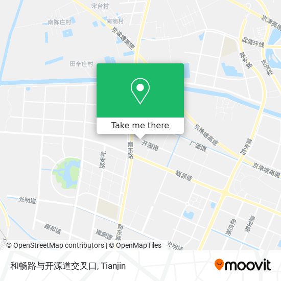 和畅路与开源道交叉口 map