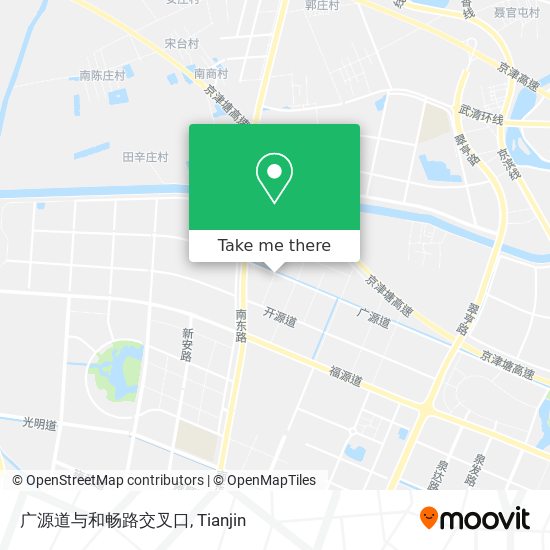 广源道与和畅路交叉口 map