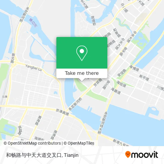 和畅路与中天大道交叉口 map