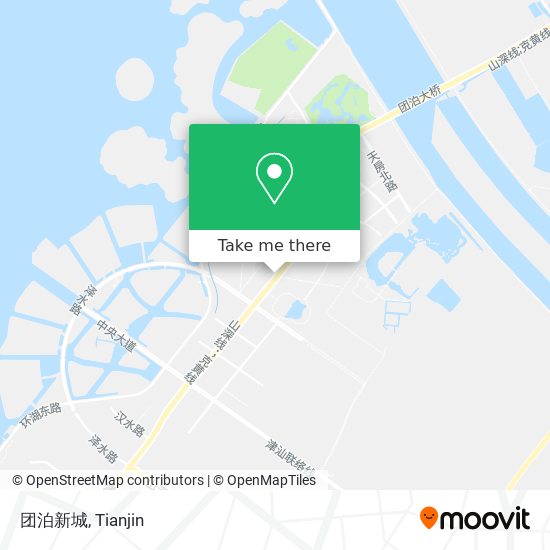 团泊新城 map