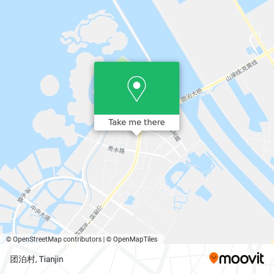 团泊村 map