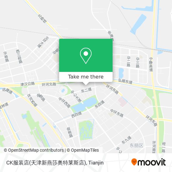 CK服装店(天津新燕莎奥特莱斯店) map