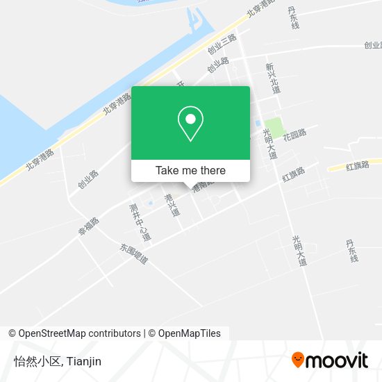 怡然小区 map