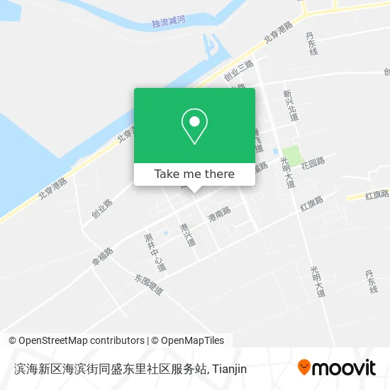滨海新区海滨街同盛东里社区服务站 map