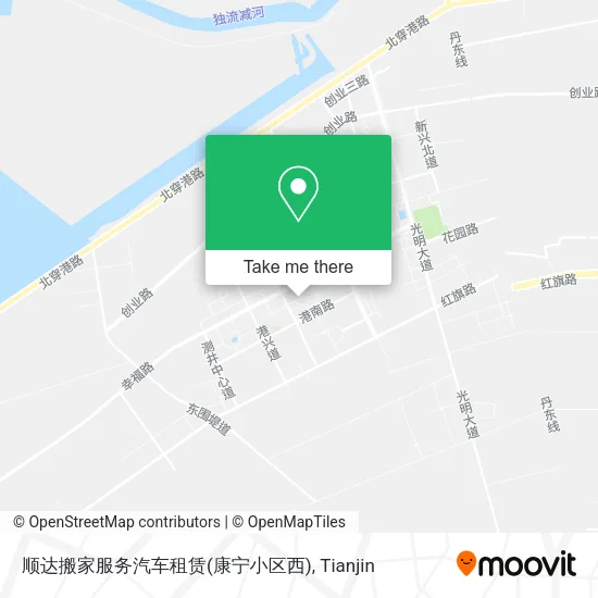 顺达搬家服务汽车租赁(康宁小区西) map