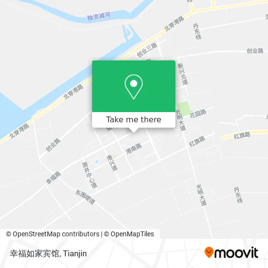 幸福如家宾馆 map