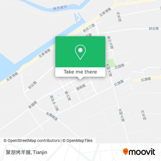聚朋烤羊腿 map