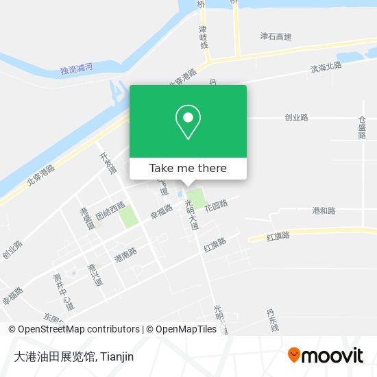 大港油田展览馆 map