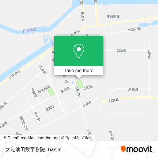 大港油田数字影院 map