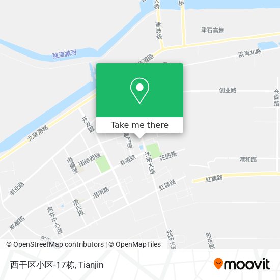 西干区小区-17栋 map