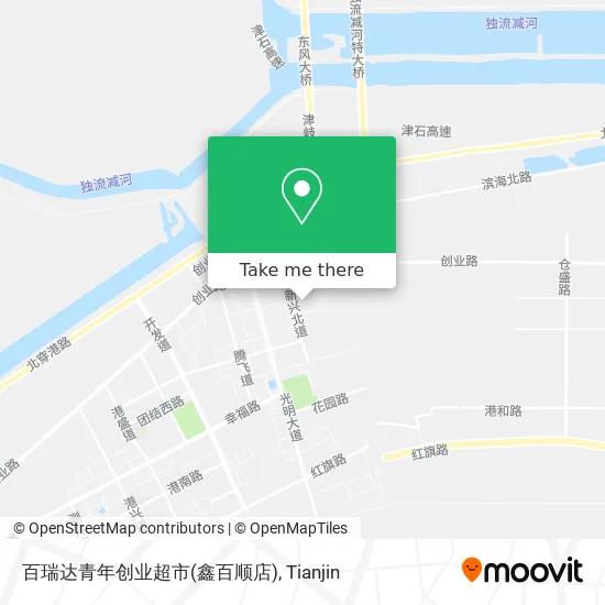 百瑞达青年创业超市(鑫百顺店) map
