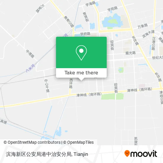 滨海新区公安局港中治安分局 map