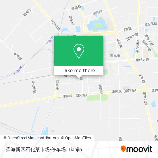 滨海新区石化菜市场-停车场 map