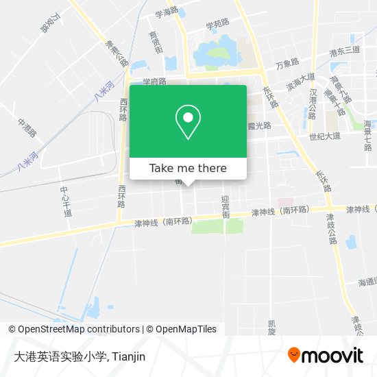 大港英语实验小学 map