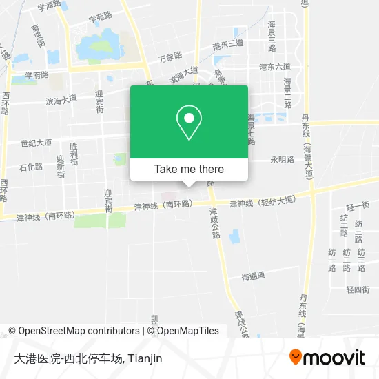 大港医院-西北停车场 map