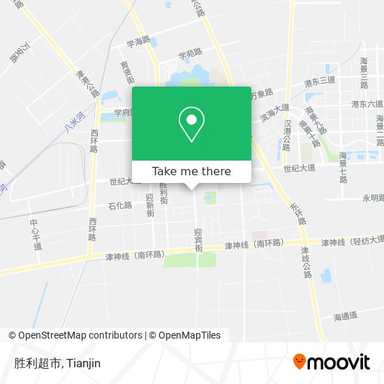 胜利超市 map