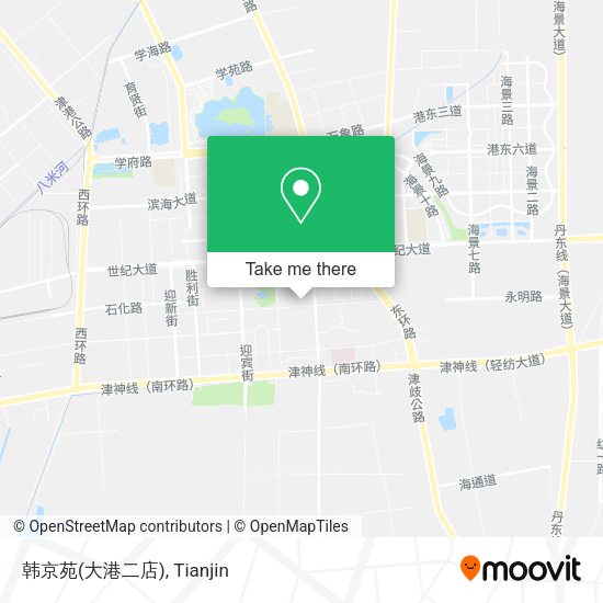 韩京苑(大港二店) map