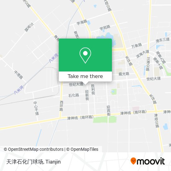 天津石化门球场 map