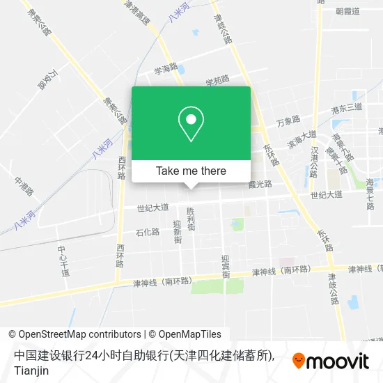 中国建设银行24小时自助银行(天津四化建储蓄所) map