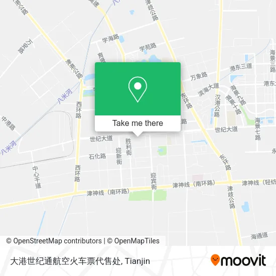 大港世纪通航空火车票代售处 map