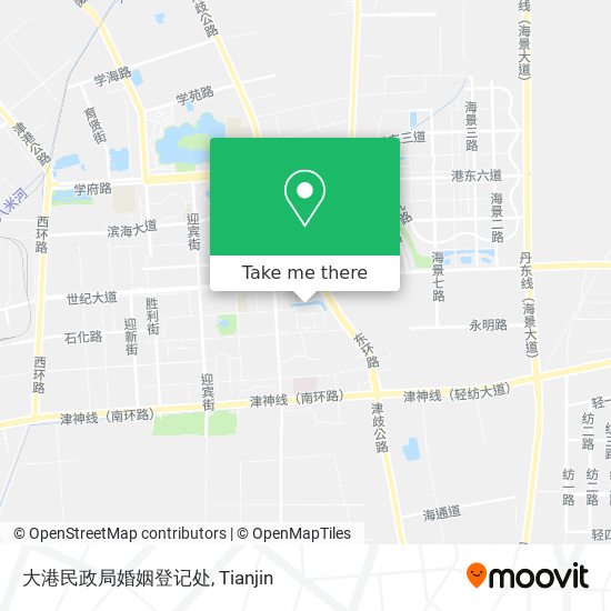大港民政局婚姻登记处 map