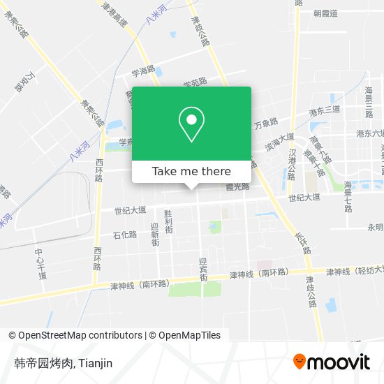 韩帝园烤肉 map