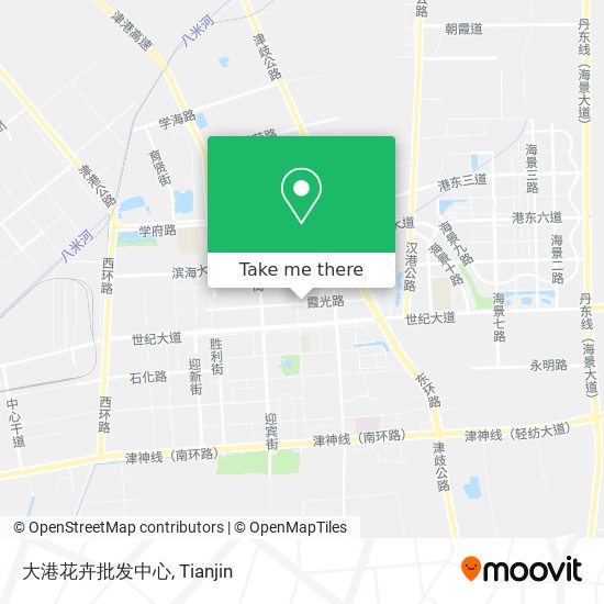 大港花卉批发中心 map
