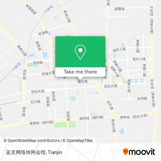 蓝灵网络休闲会馆 map