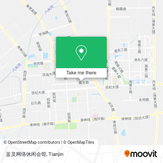 蓝灵网络休闲会馆 map