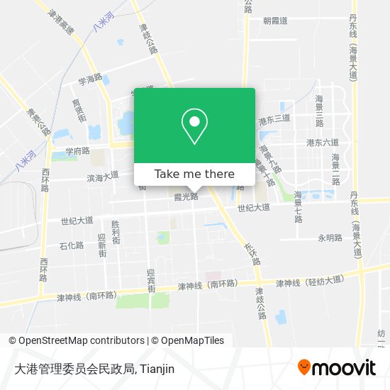 大港管理委员会民政局 map