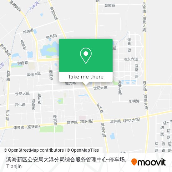 滨海新区公安局大港分局综合服务管理中心-停车场 map