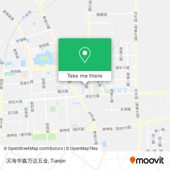 滨海华鑫万达五金 map