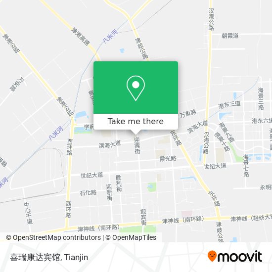 喜瑞康达宾馆 map