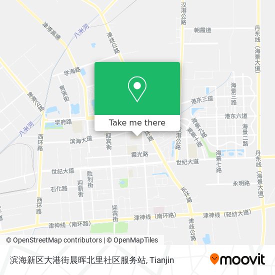 滨海新区大港街晨晖北里社区服务站 map