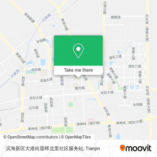 滨海新区大港街晨晖北里社区服务站 map